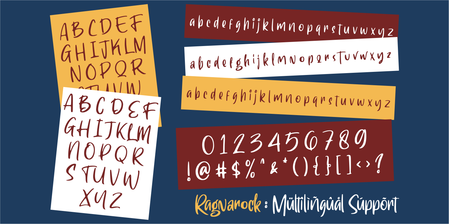 Example font Ragnarock #5